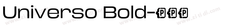 Universo Bold字体转换